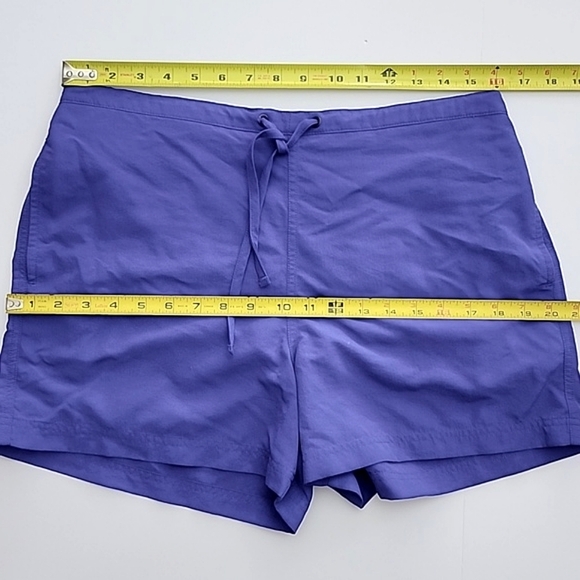 L.L.  Bean Women's Activewear Shorts Purple Tie Waist 3.5" Inseam Sz Small Reg - Picture 11 of 13